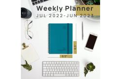 China ODM Academic Planner Vertical Layout With Paper Pocket Plastic Ruler supplier