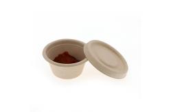 China Compostable Biodegradable Sugarcane Bagasse Cup Cold Drink Paper Tea Cup With Lid supplier