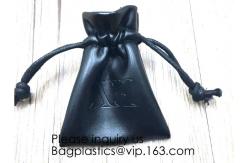 China Leather Medieval Coin Pouch, Drawstring Bag/Costume/Organizer/Gifts/Accessories,Faux Black PU Leather Pouch, Leather supplier