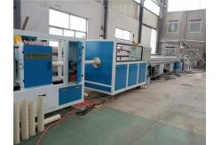 China 16 - 63mm  PVC Pipe Making Machine With Twin Screw Extruder supplier