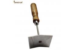 China Beekeeping Tool Excluder Cleaning Shovel With Wooden Handle for beekeeping supplier