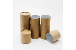 China OEM Custom Design Biodegradable Foil Inner Paper Tube Can Packaging With Metal Cover supplier