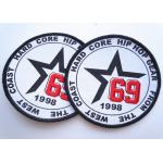 Rubber 3D Custom Clothing Patches Embosssed With Backing for sale