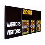 AFL Type Electronic Soccer Scoreboard / Sports Scoreboard With 12 Inch Yellow Digits for sale