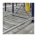 Peterack Gravity Flow Roller Rack Powder Coated Heavy Duty Flow Rail Racking