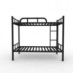 Strong Bedbase Dormitory Black Gray Color Children Metal Bunk Bed for sale