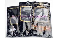 China Customized black cigar tobacco moisturizing zipper bag with transparent window supplier
