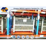 CEO Push Back Pallet Warehouse Racking Maintenance Free With Pallet Carts Carriages for sale