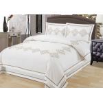 Elegant Embroidered Modern Duvet Covers And Shams 4Pcs Twin Bed Duvet Covers for sale