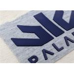 Heat Transfer Silicone Label , Embossed Logo PVC Rubber Patch For Garments for sale