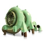 Vertical Water Turbine Brushless 200kw-20mw Power Output 300-3000rpm Speed Range for sale