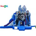 Ice Princess Printing Theme Inflatable Bounce Trampoline Slide Combo for sale