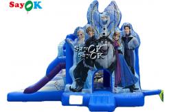 China Ice Princess Printing Theme Inflatable Bounce Trampoline Slide Combo supplier