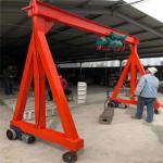 Warehouse Hydraulic Light Portable Gantry Crane 500kg Aluminum Gantry Lifting Equipment for sale