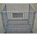 Powder Coated Wire Mesh Pallet Cage For Logistics / Distribution Center