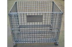 China Powder Coated Wire Mesh Pallet Cage For Logistics / Distribution Center supplier