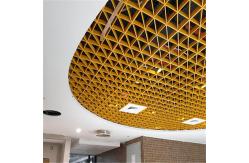 China 200x200x200 Open Cell Ceiling Tiles Triangle Aluminum Anti Corrosion supplier