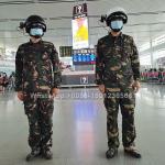 Secure Infrared Thermal Imager Smart Temperature Measuring Helmet