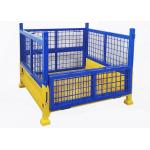 Collapsible Wire Mesh Pallet Containers Welded Wire Cage Powder Coated Finish 1200*1000mm for sale