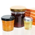 Small Airtight Mason Stackable Honey Jam Spice Storage Glass Jars for sale