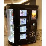 Automatic Outdoor Selling Bouquet Vending Machine With Transparent Shelves Displaying Large Window for sale