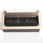High Quality Hidden In Desek brush table socket box for computer table