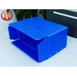 Recyclable Blue Corrugated Plastic Shipping Boxes 400GSM - 1200GSM for sale