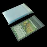 OEM Size 64x89mm Polypropylene Card Sleeves Clear Resealable Inner Sleeves