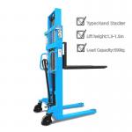 Lifter  Hand Manual Pallet Stacker  500kg Hydraulic  Steering Wheel Protection