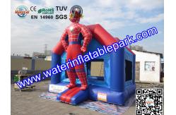 China Outdoor Spiderman Inflatable Bouncy Castle Jumper , PVC Jumping Castle For Kids supplier
