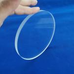 Transparent Clear Quartz Disc Sight Glass Sheet High Temperature Resistance for sale