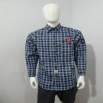 China Cotton FRC FR Plaid Shirt 6.5oz For Working Safety HRC2 Arc Rated for sale