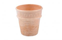 China Custom Logo Ice Cream Sugar Cone / Waffle Cone Cups OEM / ODM Services supplier