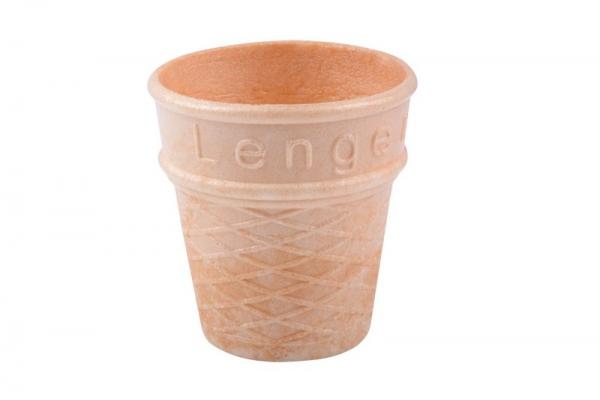 Custom Logo Ice Cream Sugar Cone / Waffle Cone Cups OEM / ODM Services