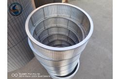 China Continuous Slot Wedge Wire Screen Stainless Steel High Open Area supplier