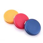 Foldable PU Pocket Mirror With Customized Logo for sale