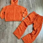 Lightweight Oversized Sweat Suits Mohair Zip Up Mens Hoodie And Jogger Set Sweat Wicking for sale
