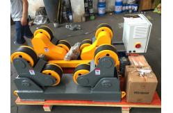 China 40 T Automatic Self Adjustment Pipe Welding Rollers With Wireless Hand Control Box supplier