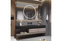 China Plywood Bathroom Vanity Units , slate Countertop  Floating Vanity Cabinet supplier