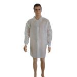 White Disposable Laboratory Coats , Soft Disposable Surgical Clothing for sale
