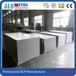 2mm PVDF Coated Acp Aluminum Composite Panel Silver 1220mm Cassette Cladding Plate for sale