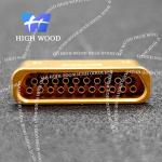 J30J SERIES Glass Sintered Gas Sealed Rectangular Electrical Connector , J30JM1-21ZKH2-Q1