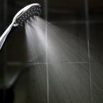 Round 4.4 Inch Handheld Rainfall Shower Head 5 Spray Modes