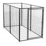 Black Heavy Duty Dog Kennel Run 4ft X 4ft X 6ft Outside Welded Wire Mesh for sale