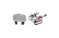 China Bondable Mini Roth Orthodontic Bracket 0.018 Double Slot With Hook345 supplier