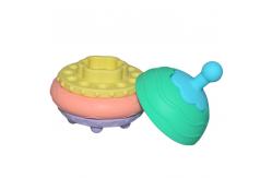 China Customizable Children'S Educational Toy Hamburger Silicone Stacking Toy supplier