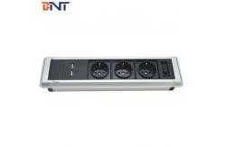 China Round Edge Corner Table Mounted Power Outlet With Modular Design supplier