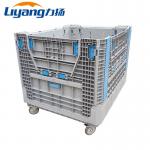 Warehouse Industrial Large HDPE Euro Collapsible Plastic Pallet Box Stackable
