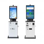 Self Service Ticket Vending Kiosk Cash Payment Coin Validator 24 inch