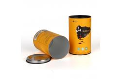 China Airtight Tea Packaging Tube Paper Composite Cans Customized Printing supplier